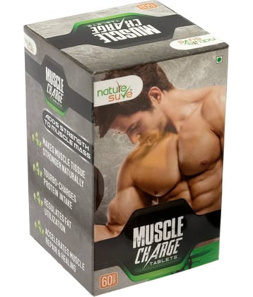 Nature Sure Muscle Charge Tablets for Strength & Protein Absorption - 1 Pack (60 Tablets)