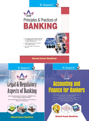 Accounting and Finance for Bankers for JAIIB and Diploma in Banking & Finance Examination+Principles & Practices of Banking+Legal & Regulatory Aspects of BANKING (Set of 3 Books) [Paperback] [Jan 01, 2020] Abinash Kumar Mandilwar