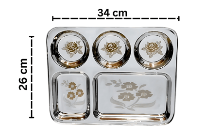 5 in 1 Lunch/Dinner/Bhojan Thali Pack  of 6