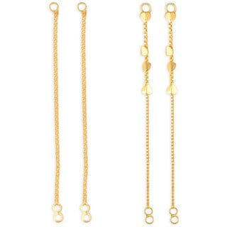 1gram gold Plated Kanchain Ear chain earcuff Ear to Ear Combo for Women & Girls