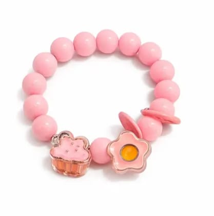 Kozykit Pink Pearl Beaded Phone Wrist Strap | Mobile Phone Charm Hanging Bracelet with Ring Holder & Bell | Stylish Strap for Phone, Purse, Camera & Bags for Girls & Women