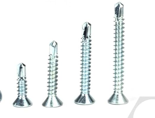 ADISON EBco Badge Stainless Steel CSK Head Screws, 3.9mm x 25mm, 1000 Pieces, Pointed End ideal for various applications, durable and corrosion-resistan
