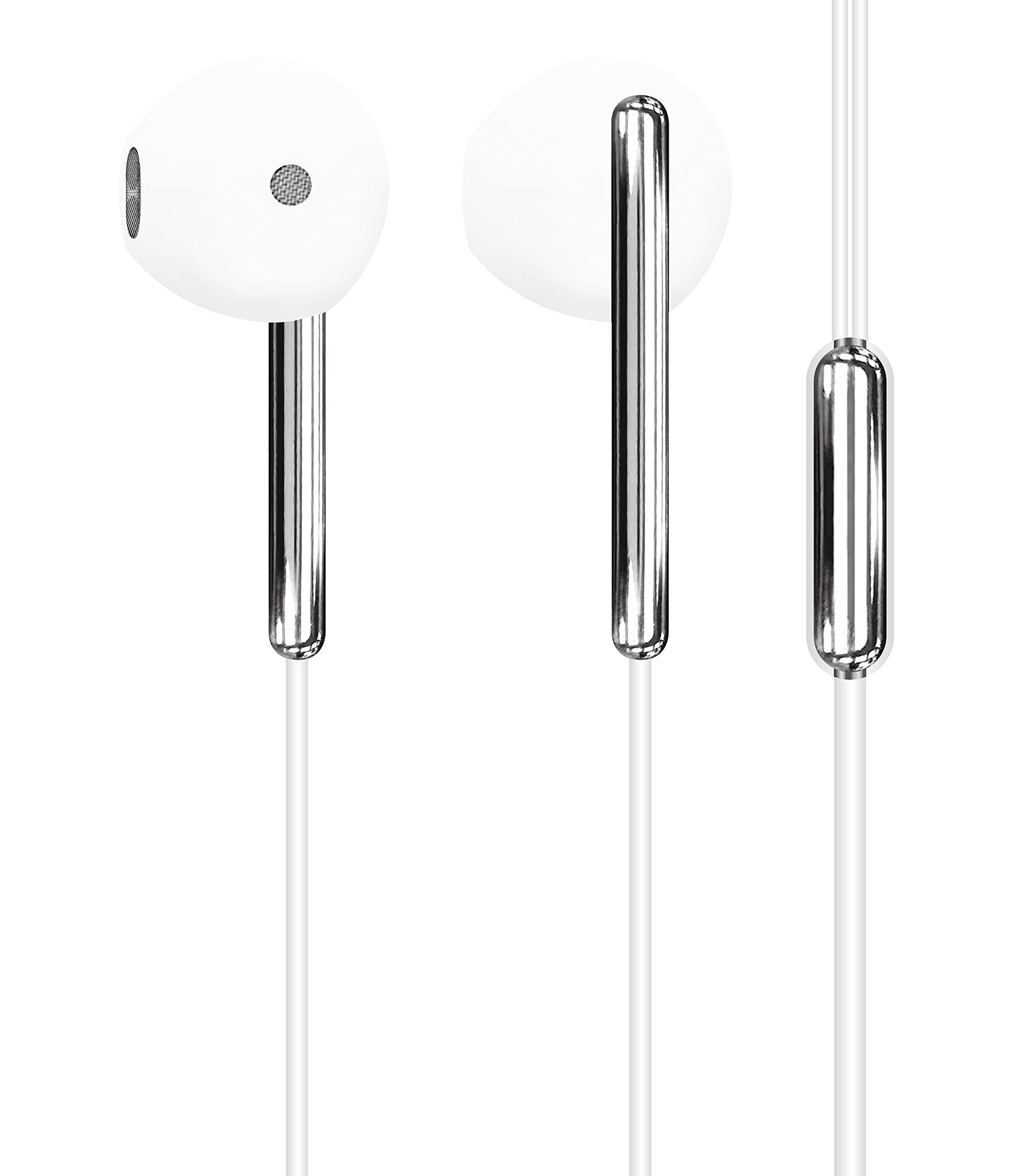 Kanget BassDrops 515 Wired in-Ear Earphones Compatible with All Android and iOS Smartphones (White)