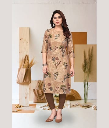 KETAKI FASHION Pack of 1 Crepe Printed Straight Women's Kurti - ( Multicolor )