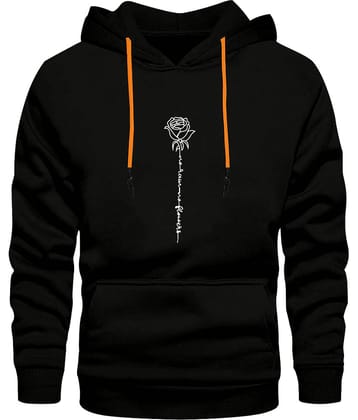 fashion and youth Cotton Blend Hooded Men's Sweatshirt - Black ( Pack of 1 )