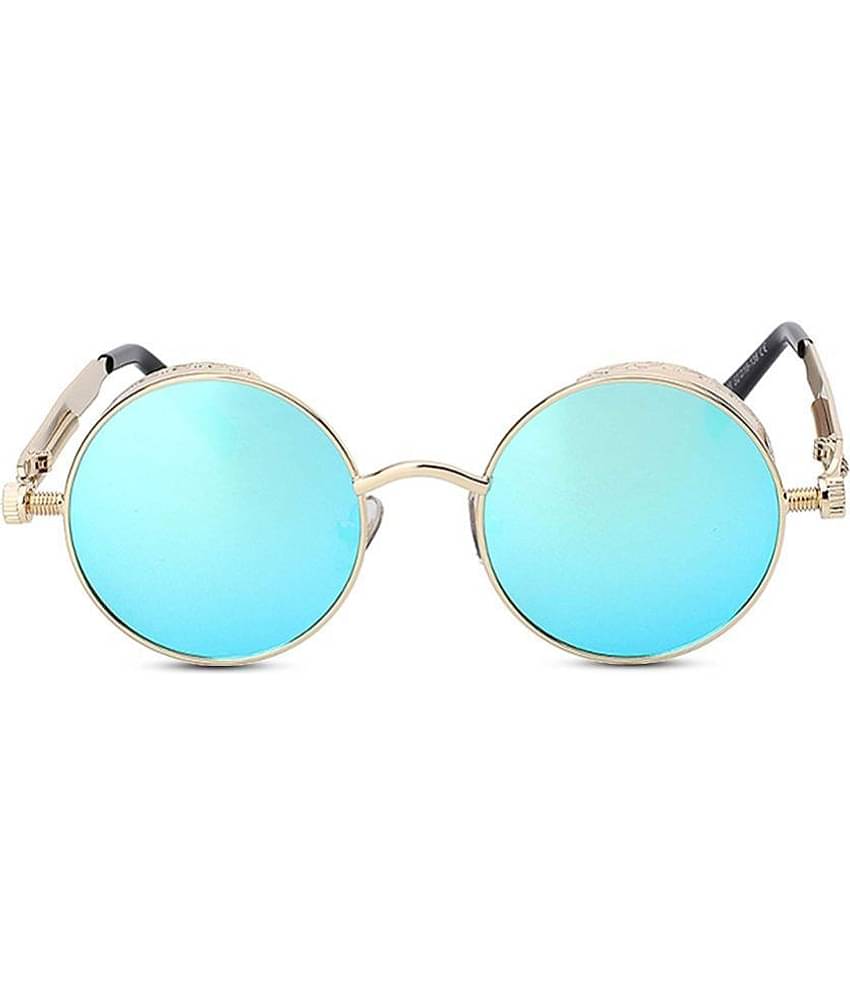 Kanny Devis - Gold Round Sunglasses ( Pack of 1 )