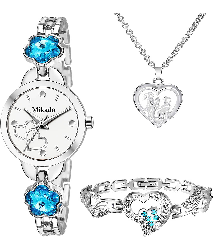 Mikado Stainless Steel Round Womens Watch