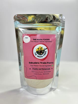 The Inara Foods Sabudana Wada Premix Fasting Sago Fritter Mix Crispy Snack 200g Pack