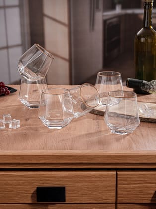 GoldenShard Whiskey Glass-Pack of 6-Set Of 6