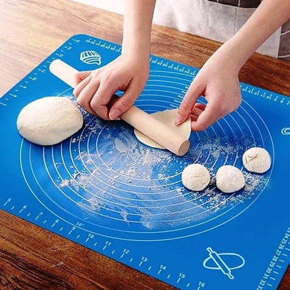 SmartCam Silicone Pastry Baking Rolling Cut Mat Clay Fondant Ice Cake Dough Kitchen Accessories Baking Accessories 26 * 29CM Silicone Mat
