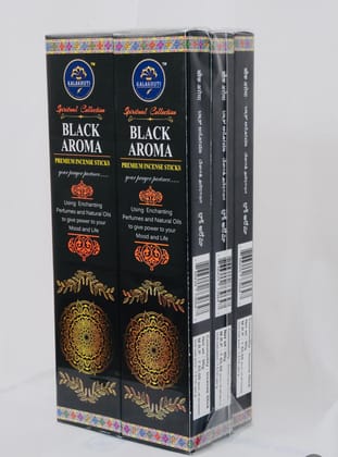 Black Aroma  Incense Sticks 6 pcs