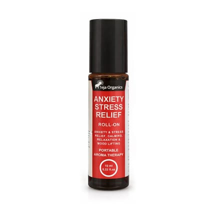 Anxiety Stress Relief Roll-On | 100% Natural Essential Oil Blend | Calming, Relaxation & Mood Uplift | Lavender, Chamomile, Ylang Ylang