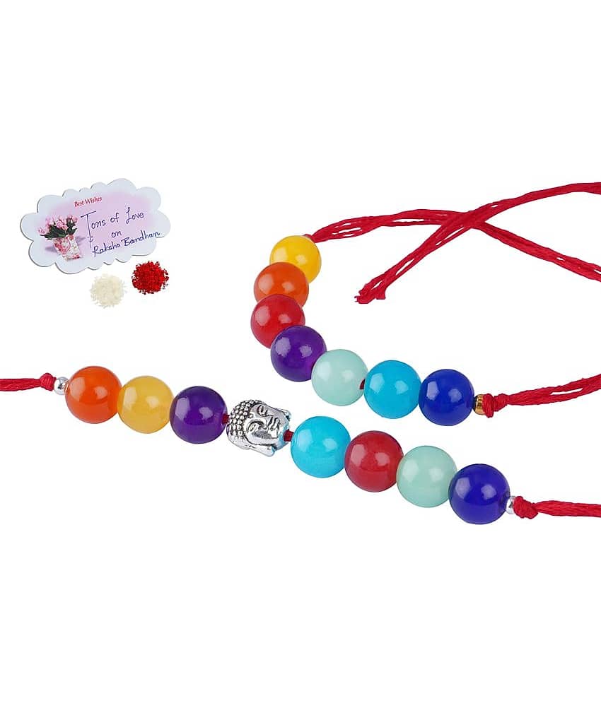 JFL - Jewellery For Less - Multicolor Wrist Band ( Pack of 2 )