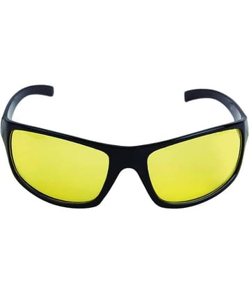 Kanny Devis - Night Vision Yellow Riding Goggles ( Pack of 1 )