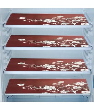 Revexo Set of 4 PVC Multicolor Fridge Mats