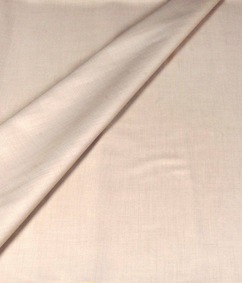 Kundan Sulz Gwalior Beige Poly Viscose Unstitched Suit Piece