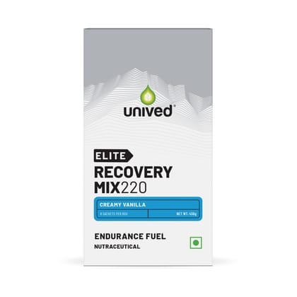 Unived Recovery Mix 220 for Workout Strength and Stamina Creamy Vanilla