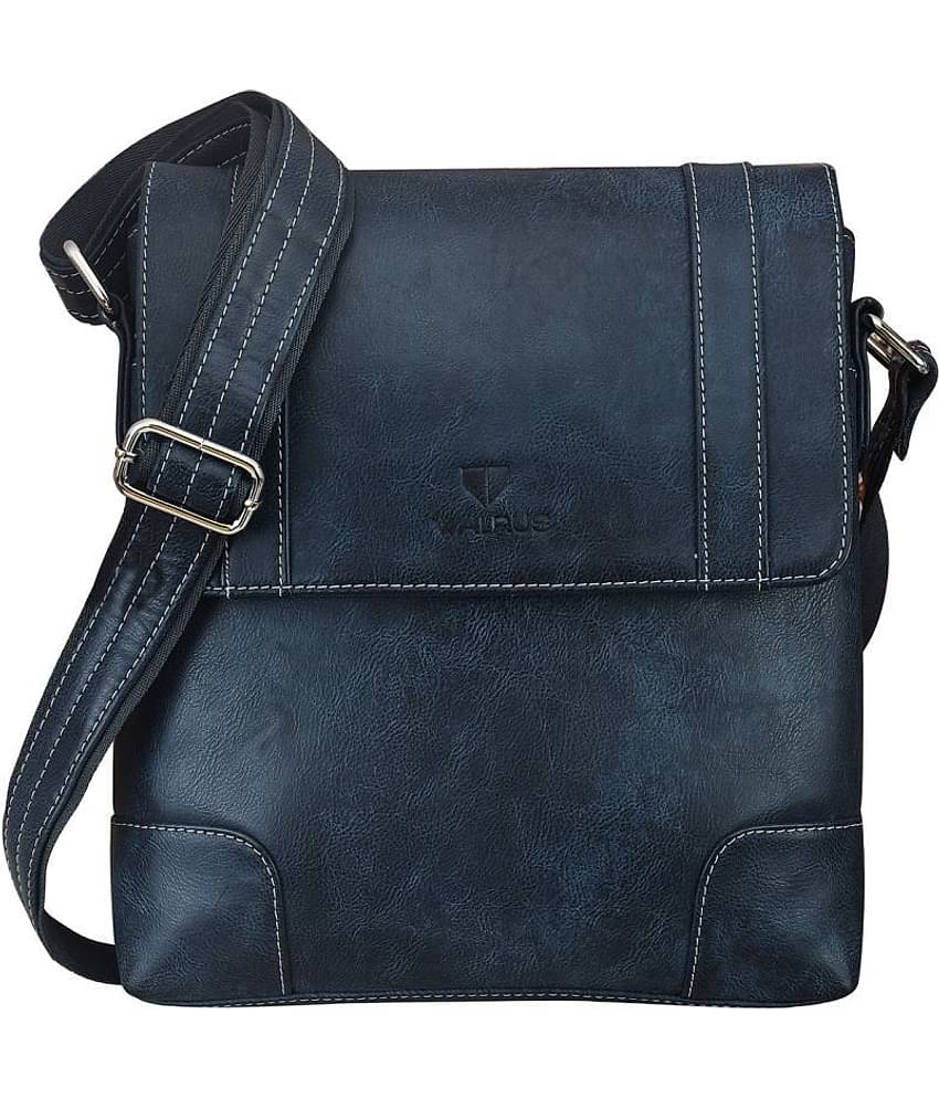 Walrus WMB-ADW-030303 Blue Synthetic Casual Messenger Bag