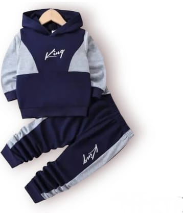 ODIMENT Pack of 1 Boys Cotton Shirt & Pants Set ( Black )