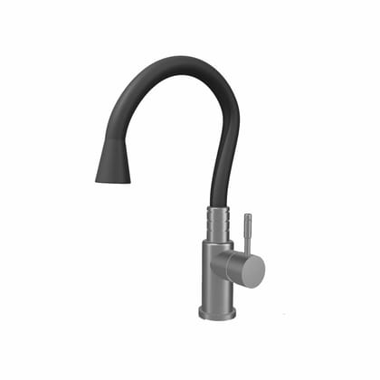 Stainless Steel with flexible neck Kitchen Faucet with Hot and Cold Mixer - KF-104SSSDF