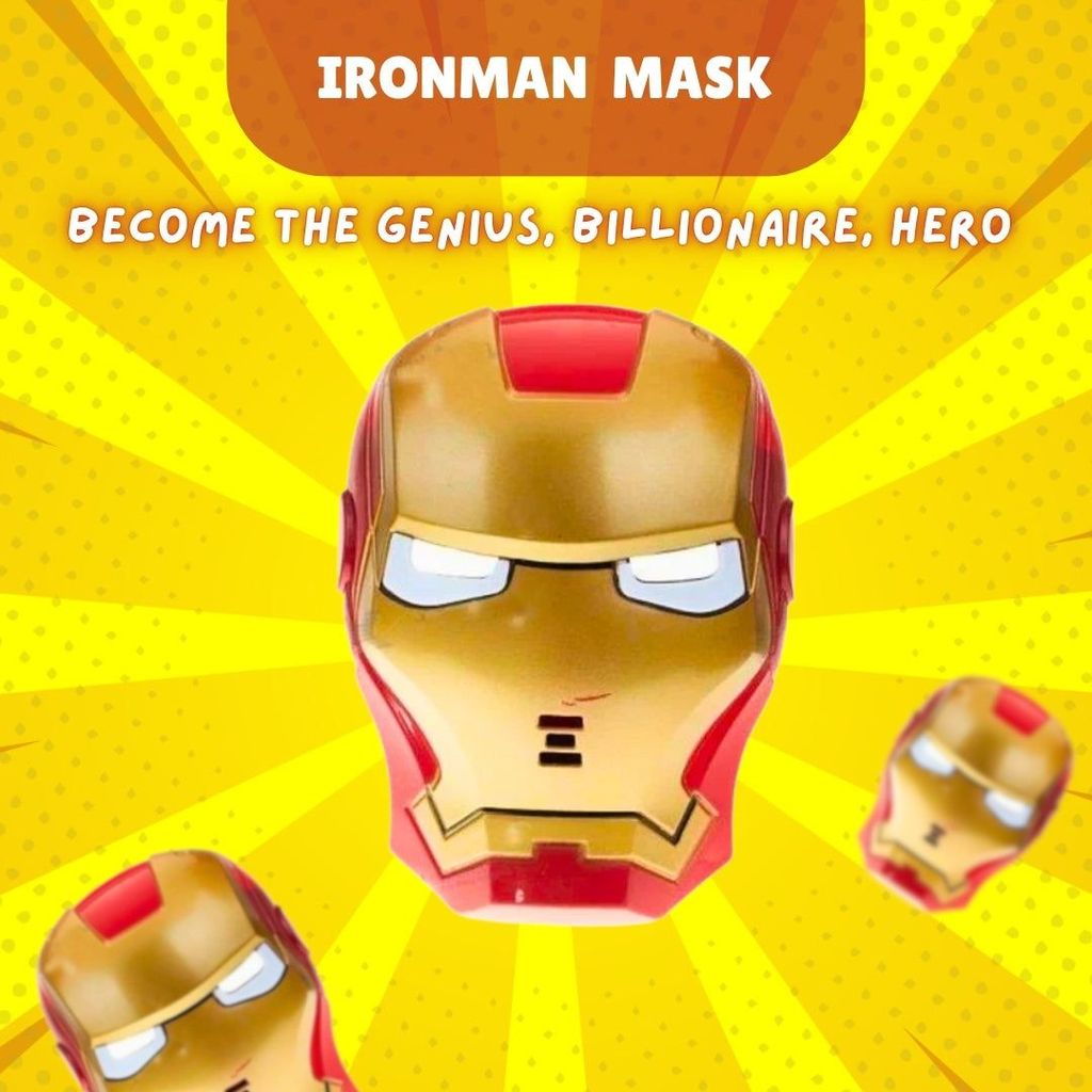 Iron Man Mask with Adjustable Strap for Kids - 1PC - Party and Festive Needs | Buy online on ZillyBuy
