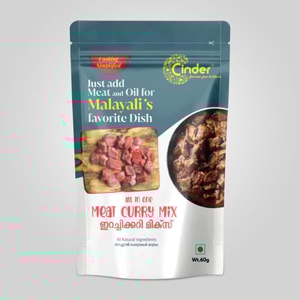 CINDER MEAT CURRY MIX 60G - ALL IN ONE