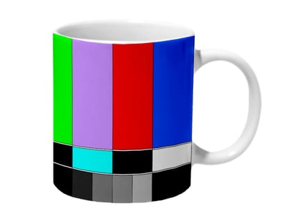 Multicolor Technical Difficulties Please Stand By Ceramic Mug