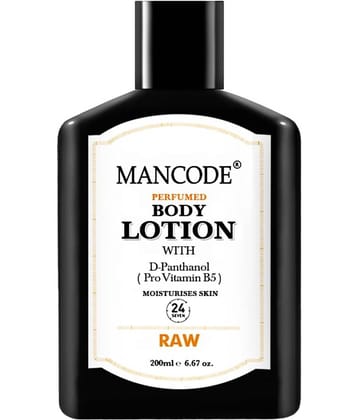 Mancode Raw Body lotion for Man Hand Lotion 200 mL
