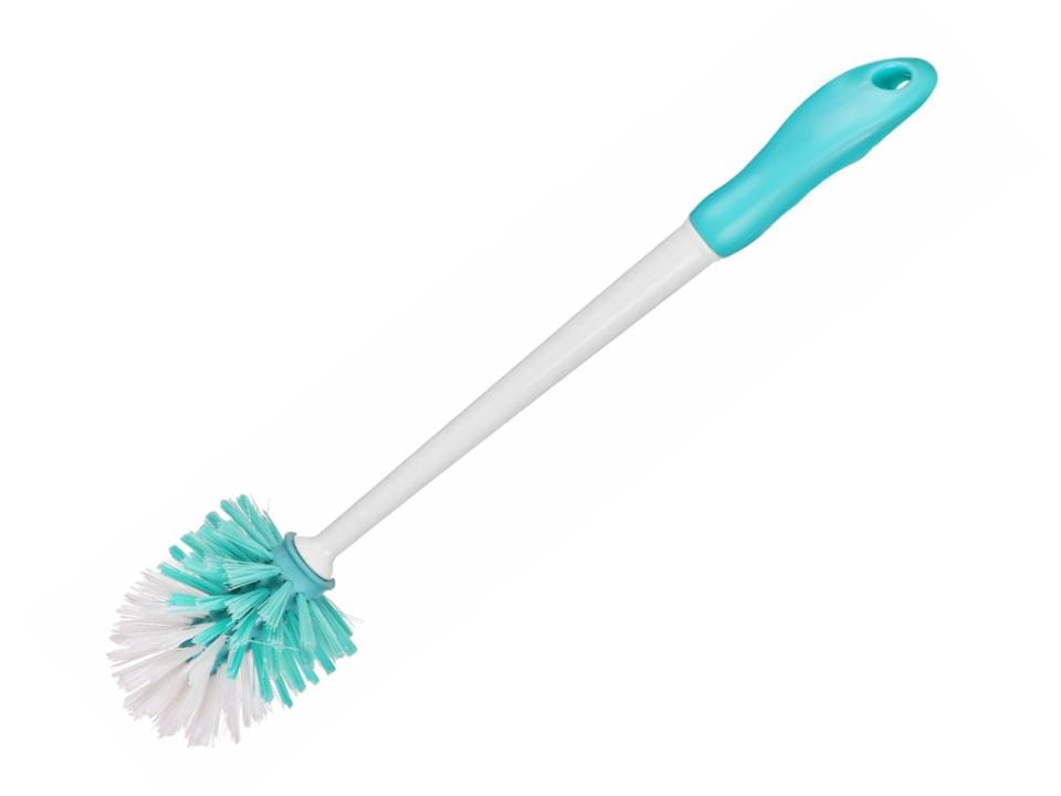 Premium Round Head Toilet Brush with Ergonomic Handle for Effortless Cleaning and Hygiene