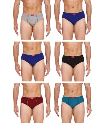 VIP Pack of 6 Cotton Briefs For Men's ( Multicolor )