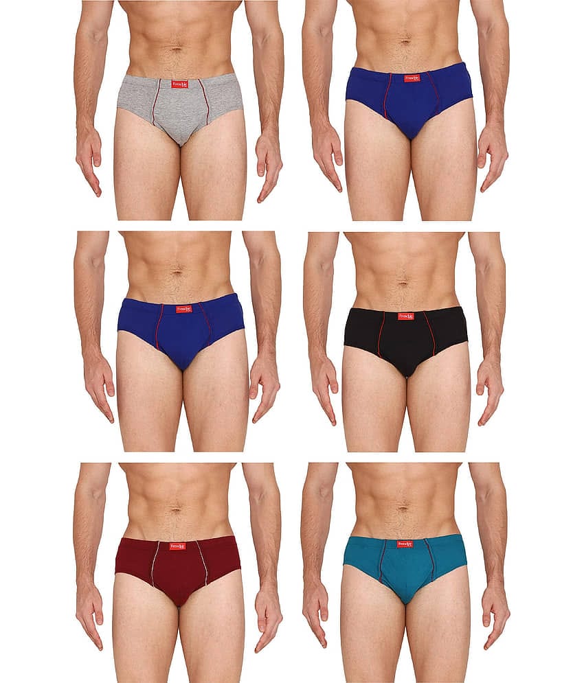 VIP Pack of 6 Cotton Briefs For Men's ( Multicolor )