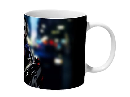 Multicolor Joker Heath Ledger In A Police Car Artwork Ceramic Mug