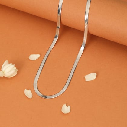 925 Sterling Silver Snake Chain Necklace for Women & Men | Smooth Flat Design