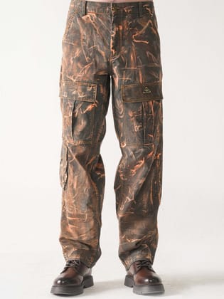 CAMEO CAMOU CARGO PANTS-XS
