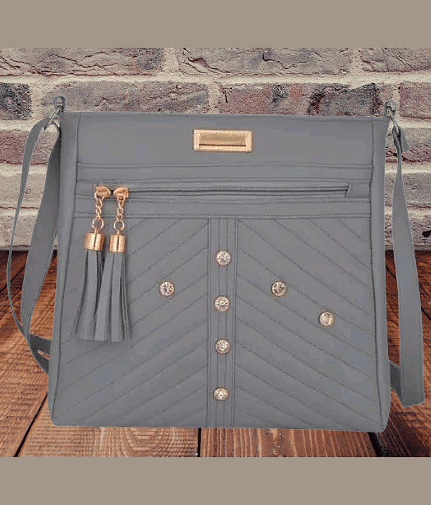 The monaina crapt Sling Bag PU Set of 1 ( Red )