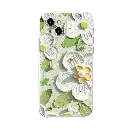 Jasmine - Flower Oil Painting iPhone Case-iPhone 13