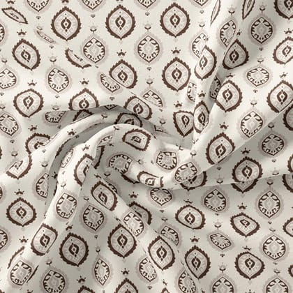Small Abstract Motif Digital Printed Fabric-Weightless / 110 CM
