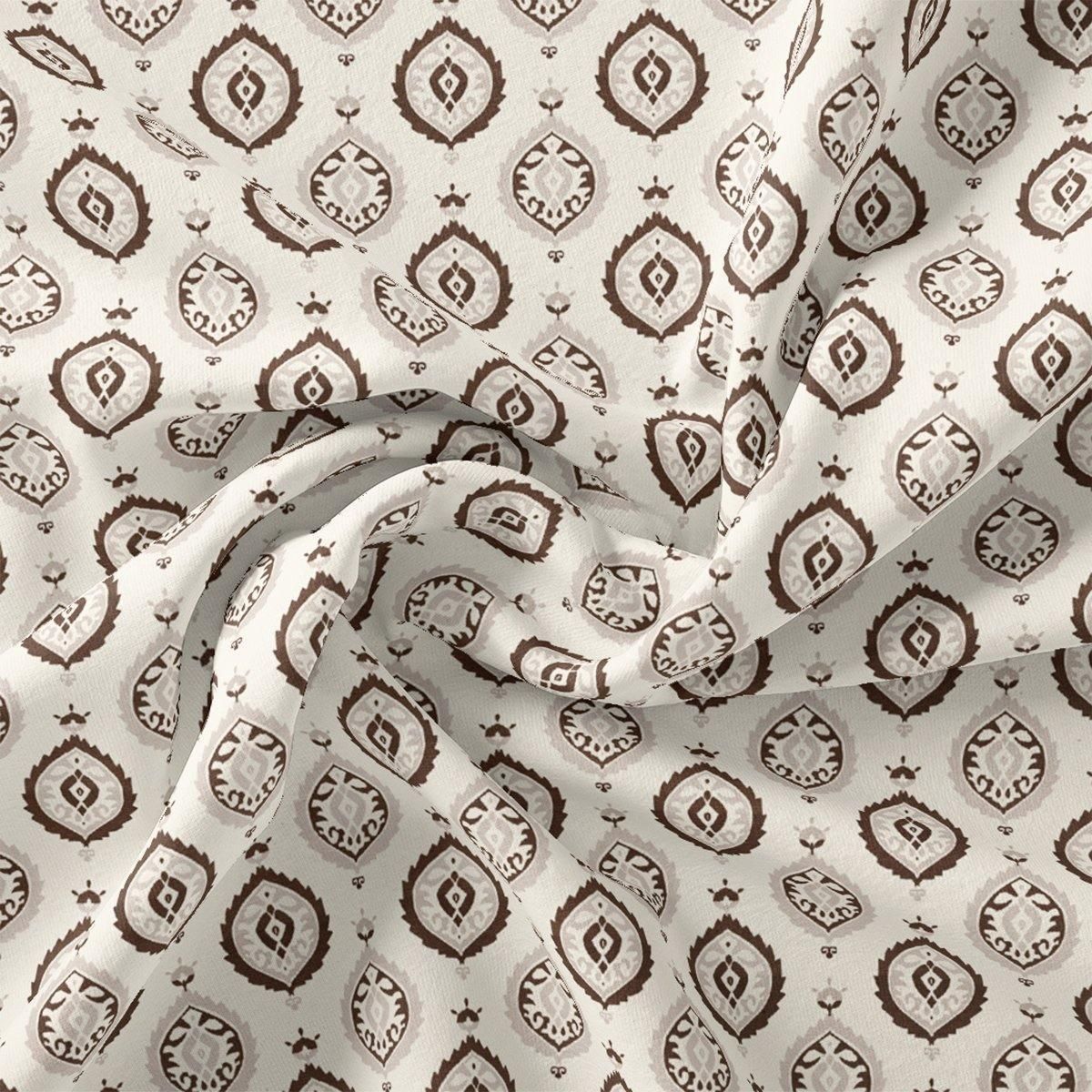 Small Abstract Motif Digital Printed Fabric-Weightless / 110 CM