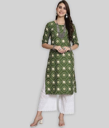 7Threads Crepe Printed Straight Women's Kurti - Orange ( Pack of 1 )