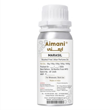 Aimani Marasil Perfume Attar Oil 25ml | Long Lasting Alcohol-Free Fragrance | Premium Unisex Attar for Men & Women