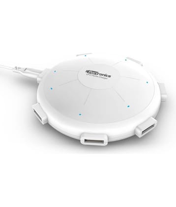 Portronics UFO Home Charger:6 Ports 8A Charging Station ,White (POR 343)