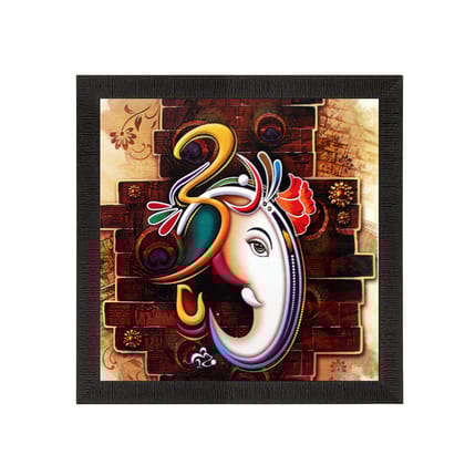 Ganesha Theme Satin Matt Texture UV Art Painting