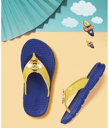 Aqualite Kids Royal Blue & Yellow Slipper