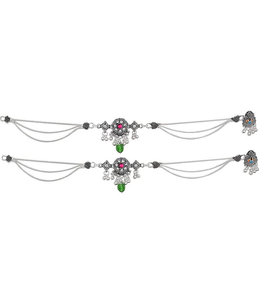 Charms Silver Anklets ( Pack of 1 )