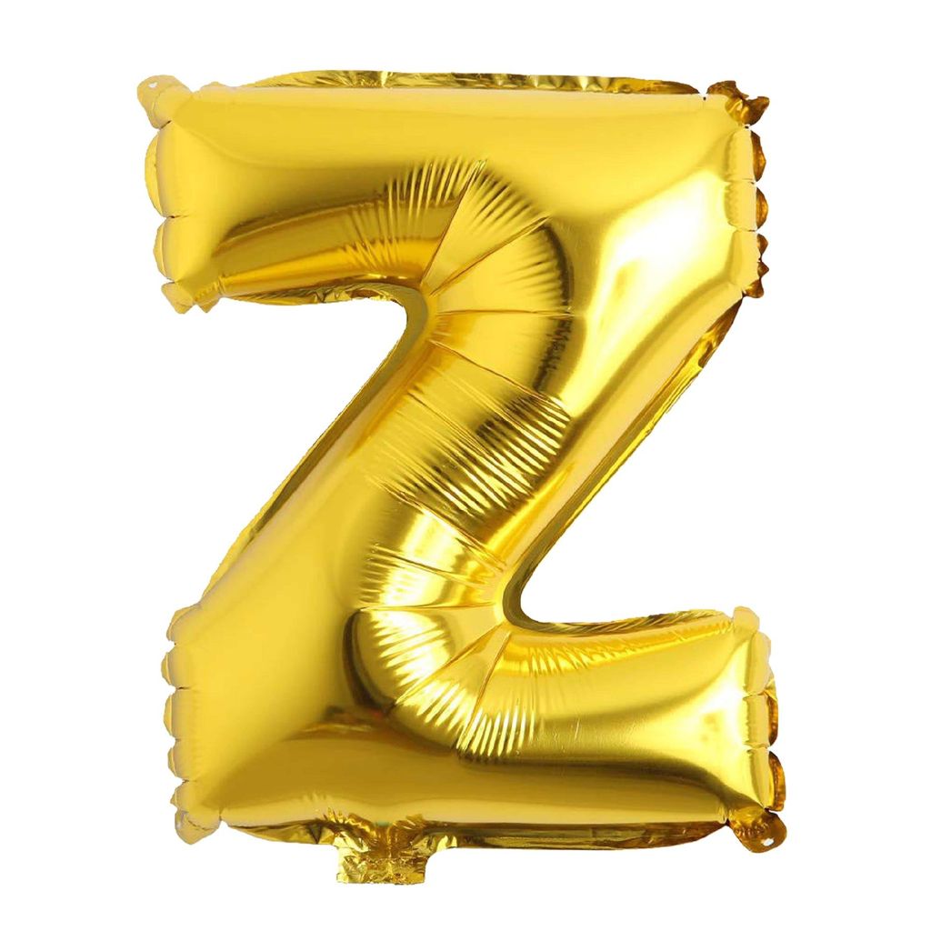 16" Letter Z Golden Balloon - Party and Festive Needs | Buy online on ZillyBuy
