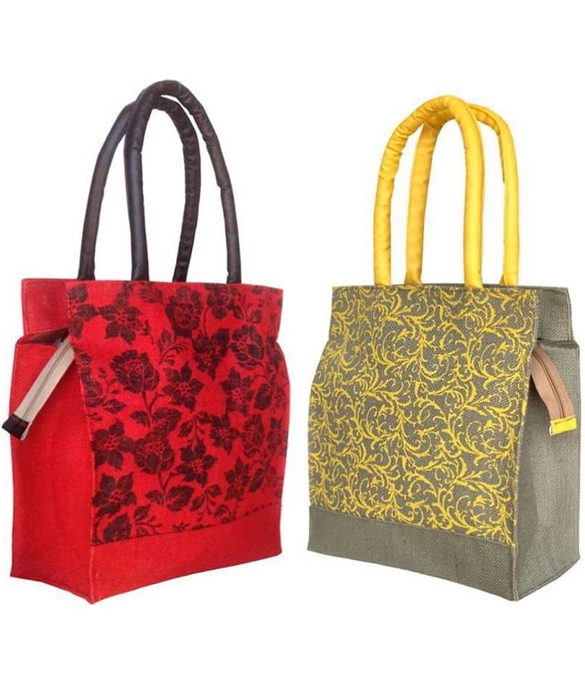 Foonty - Multicolor Jute Lunch Bag