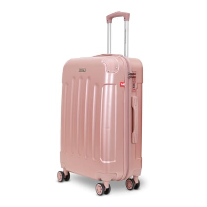 AMERICAN TRAVELLER Rockstar Polycarbonate Trolley Bag Single Large, Hard Shell, TSA Type Lock, 360 degree Spinner Wheels (28, Pink, Large) AMERICAN TRAVELLER Rockstar Polycarbonate Trolley Bag Single Large, Hard Shell, TSA Type Lock, 360 degree Spinner Wheels (28, Pink, Large)