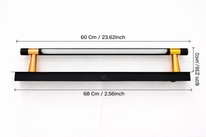 SPARKWORLD LED Picture / Vanity Wall Light (3 Color Mode) – Rose Gold & Black Finish, Adjustable, Wall Mounted | Colour: LX376WL|12W|RG|BK