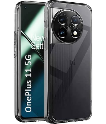 Case Vault Covers - Transparent Silicon Silicon Soft cases Compatible For Oneplus 11 ( Pack of 1 )