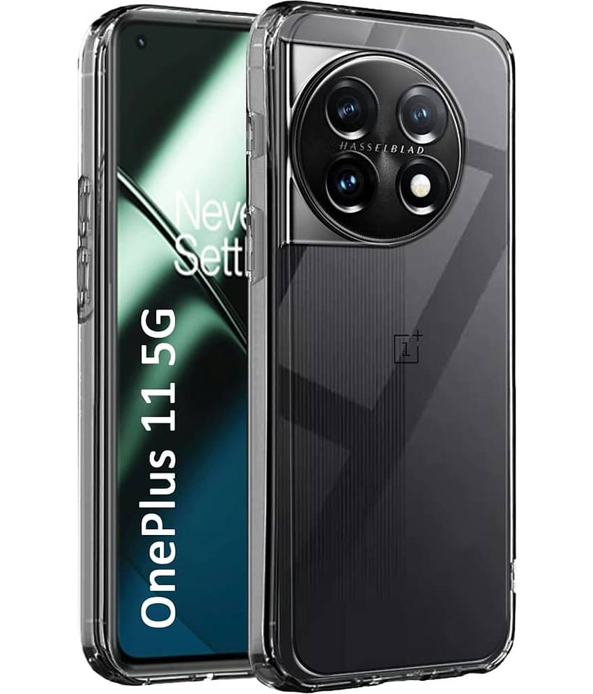 Case Vault Covers - Transparent Silicon Silicon Soft cases Compatible For Oneplus 11 ( Pack of 1 )